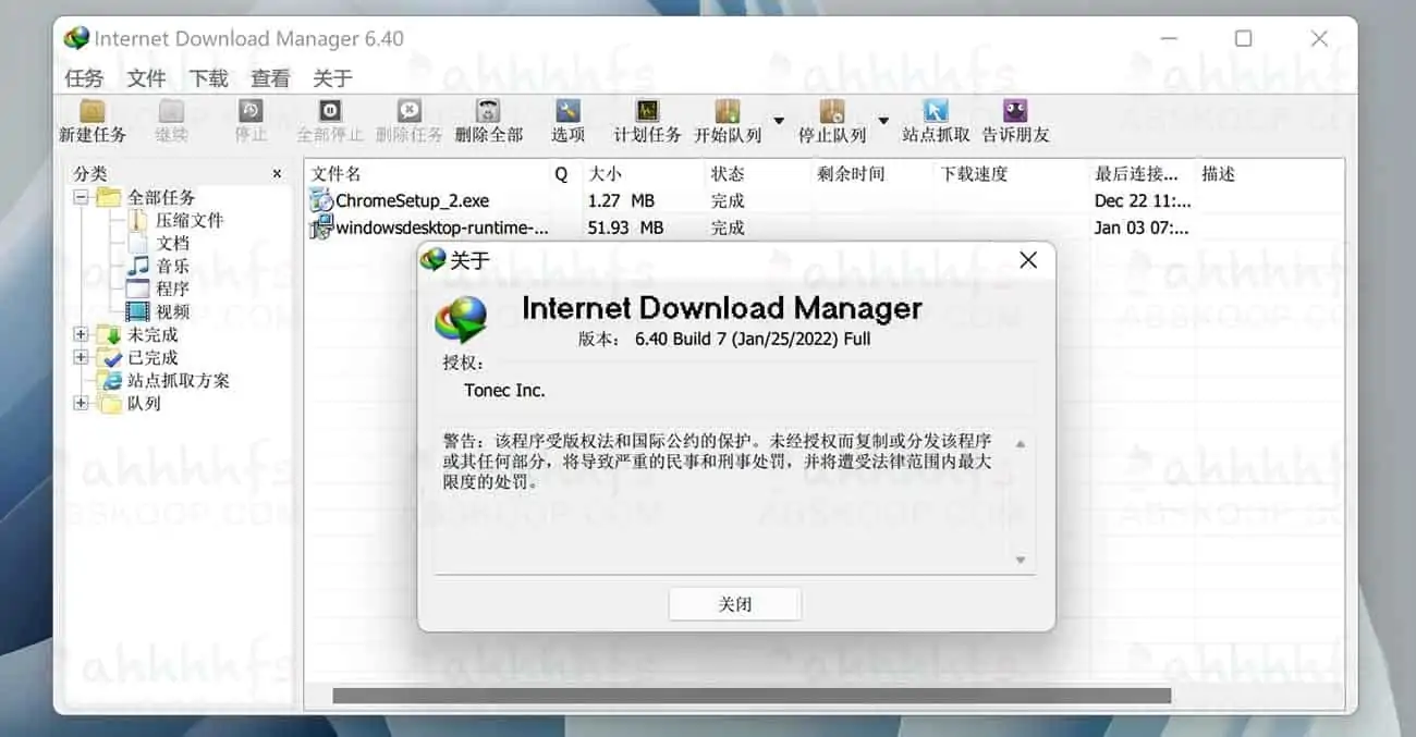 Internet Download Manager IDM 中文便携版 v6.42.17-滴滴资源网