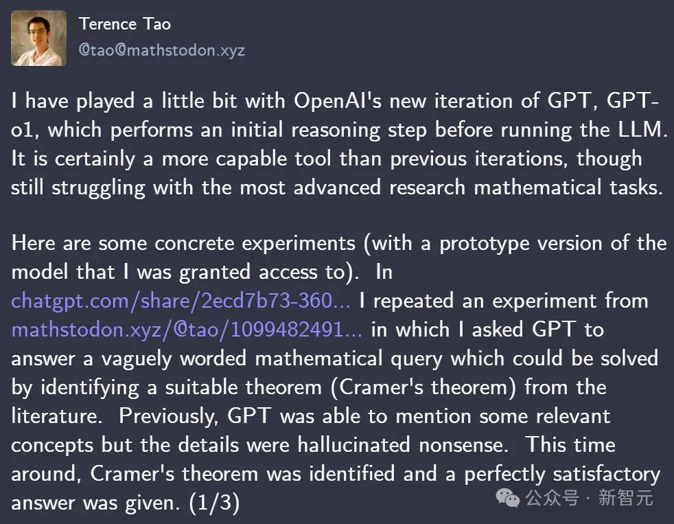 OpenAI o1惊现自我意识？陶哲轩实测大受震撼 门萨智商100夺模型榜首